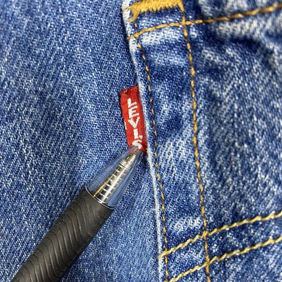 Levi's 501 XX Big E Womens Jogger Denim Jeans Size 28 Medium Wash Hipster Grunge - Picture 12 of 15